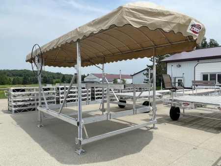 New JB LUND 4000LB X 120" VERTICAL PONTOON LIFT w/24' FABRIC CANOPY **12 MONTH PROMOTIONAL FINANCING**