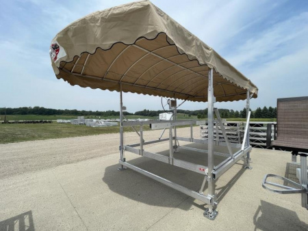 New JB LUND 4000LB X 120" VERTICAL PONTOON LIFT w/24' FABRIC CANOPY **12 MONTH PROMOTIONAL FINANCING**