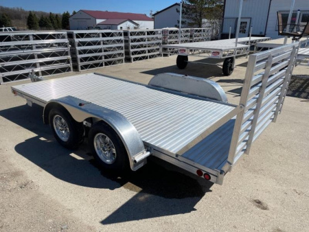 New 2026 78"x14' SLEDBED ALUMINUM TANDEM UTILITY TRAILER by JB LUND **FREE TIEDOWN KIT**
