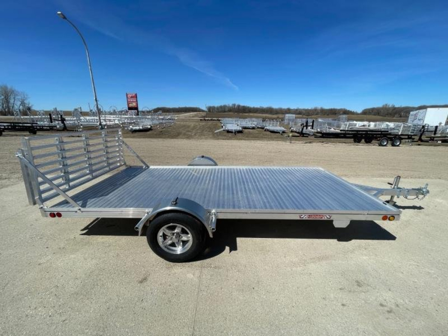 New 2025 78"x14' SLEDBED ALUMINUM UTILITY TRAILER by JB LUND **FREE TIEDOWN KIT**