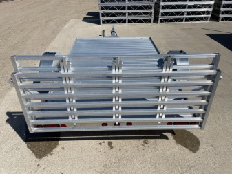 New 2025 78"x10' SLEDBED ALUMINUM UTILITY TRAILER by JB LUND Utility Trailer **FREE TIEDOWN KIT**