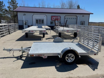 New 2025 78"x10' SLEDBED ALUMINUM UTILITY TRAILER by JB LUND Utility Trailer **FREE TIEDOWN KIT**