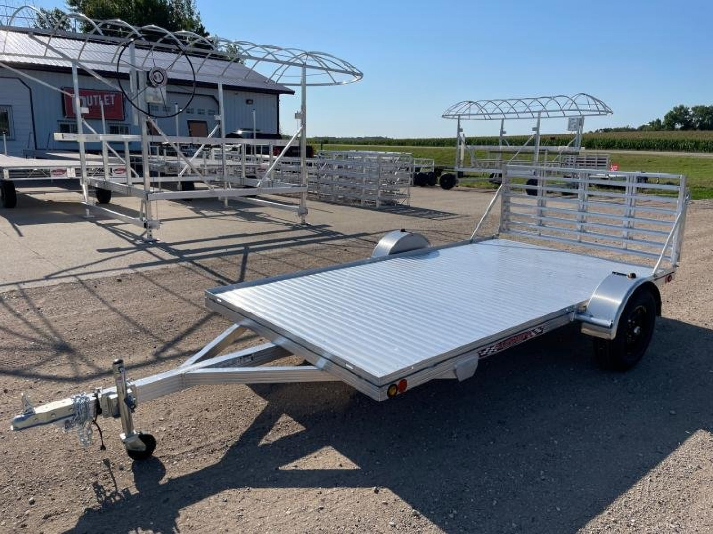 New 2026 78"x12' SLEDBED ALUMINUM UTILITY TRAILER by JB LUND *FREE TIEDOWN PROMOTION*