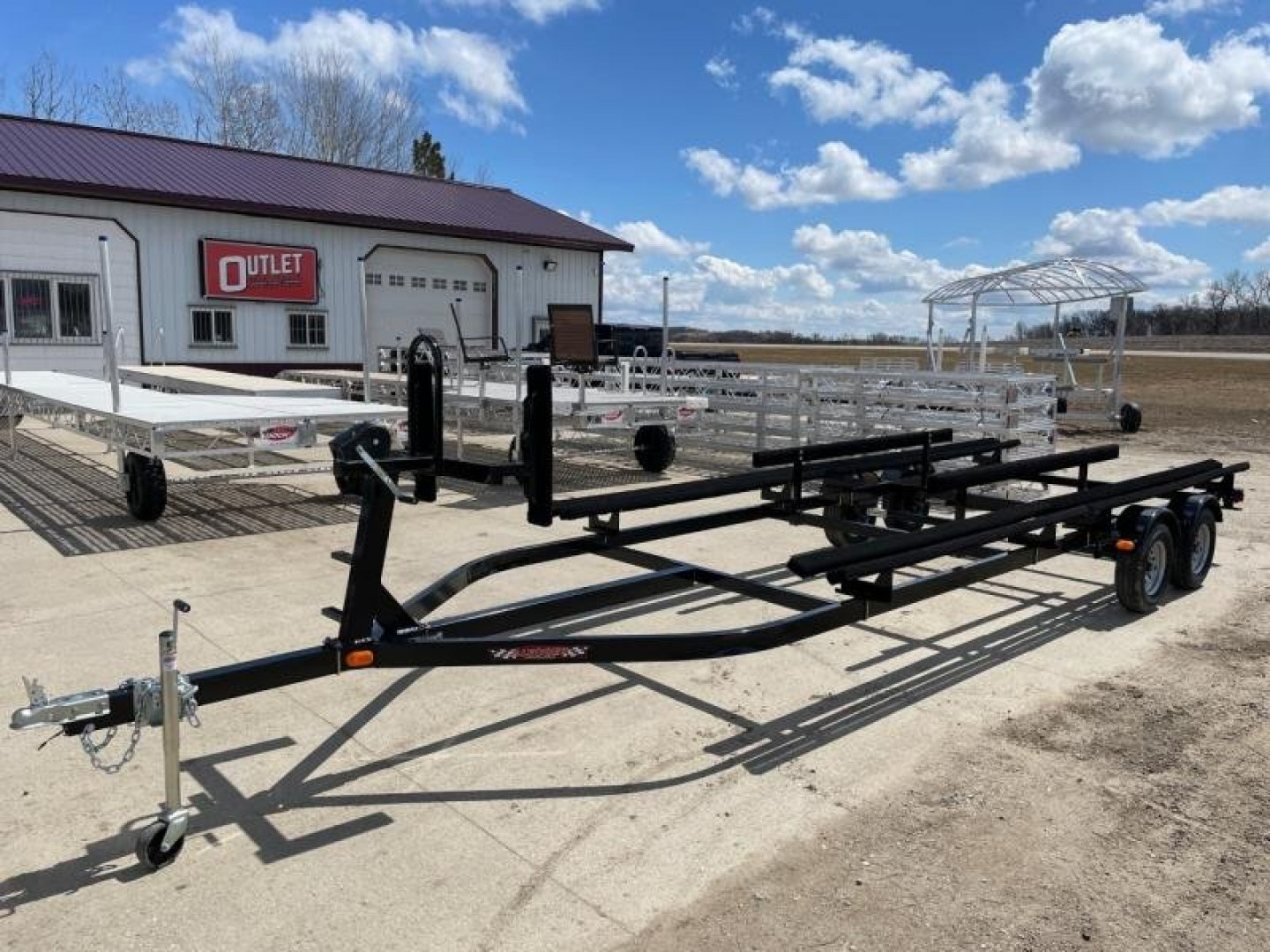 New 2026 JB LUND 22'-24' PONTOON TANDEM AXLE BUNK TRAILER