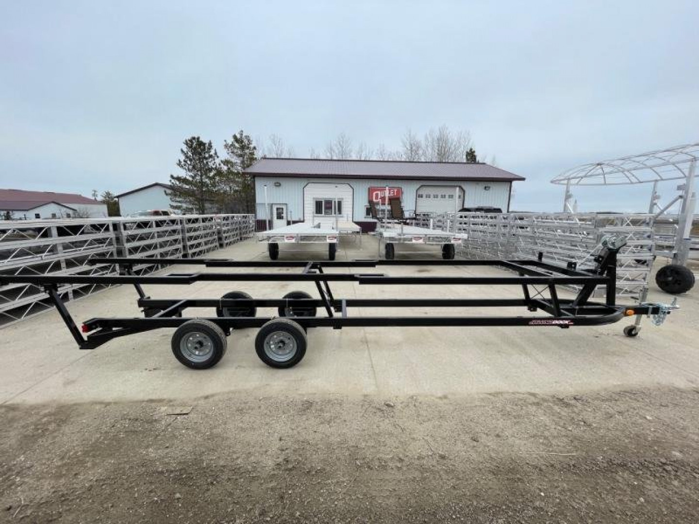 New 2026 JB LUND 20' SCISSOR TANDEM AXLE PONTOON TRAILER