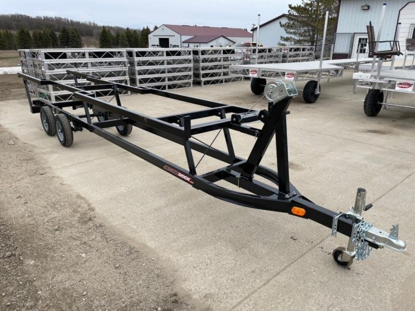 New 2026 JB LUND 20' SCISSOR TANDEM AXLE PONTOON TRAILER