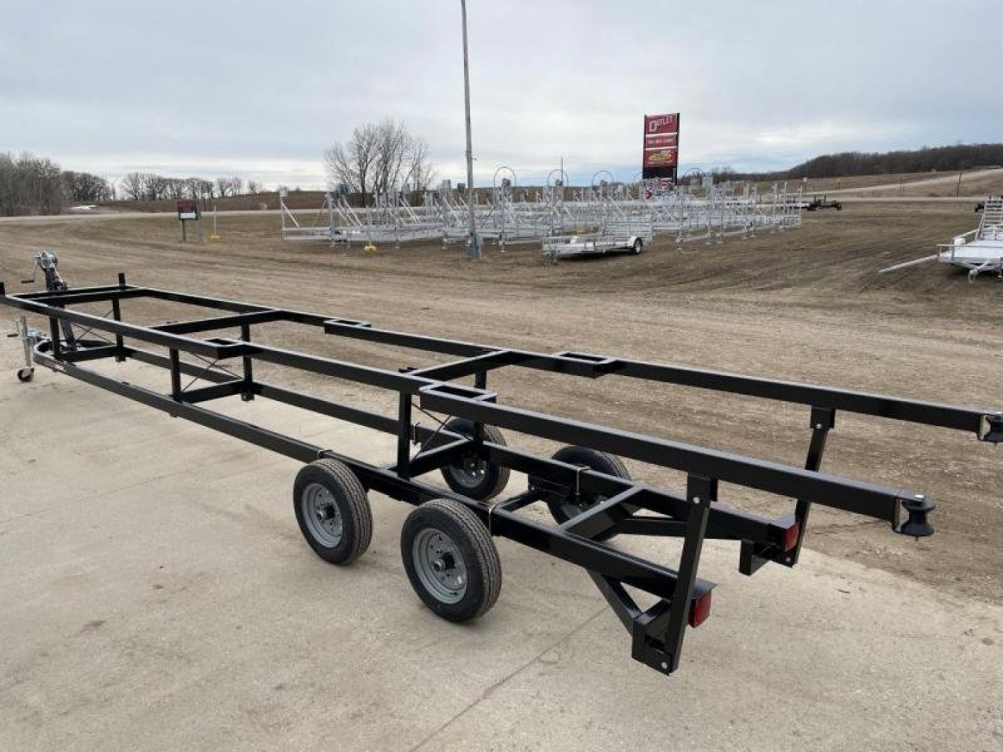 New 2026 JB LUND 24' SCISSOR TANDEM AXLE PONTOON TRAILER