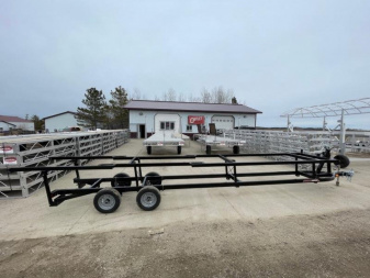 New 2026 JB LUND 24' SCISSOR TANDEM AXLE PONTOON TRAILER