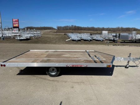 New 2026 12' V-FRONT SLEDBED 2-PLACE SNOWMOBILE TRAILER by JB LUND