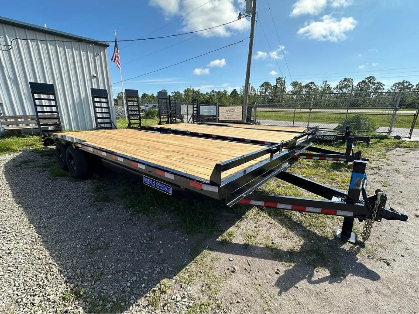 New TRIPLE CROWN 8x24 14K GVWR Deckover Equipment Trailer