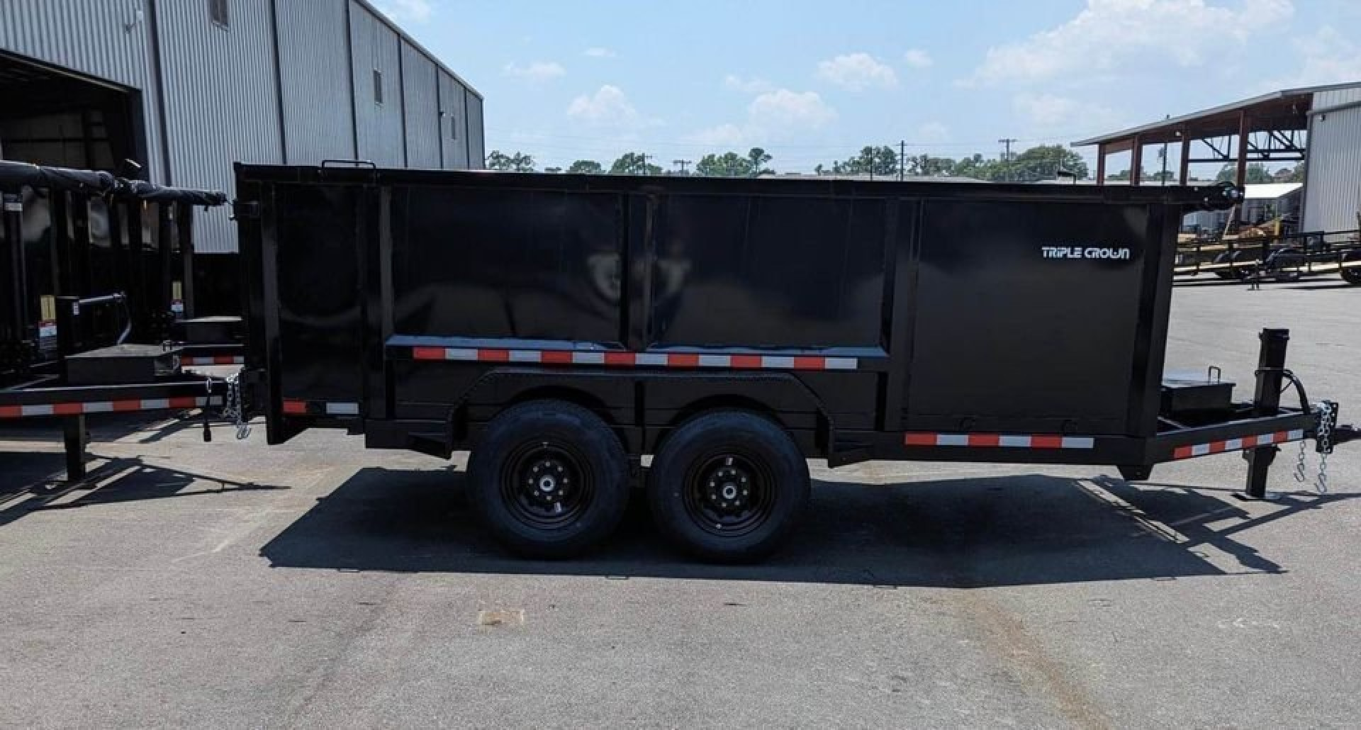 New 2025 TRIPLE CROWN TRAILERS 7' x 14' Super Duty 14K Telescopic Dump Trailer