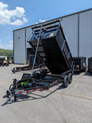 New 2025 TRIPLE CROWN TRAILERS 7' x 14' Super Duty 14K Telescopic Dump Trailer