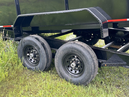 New 2026 Caliber Trailer Mfg 7x16 14K GVWR 24" I-Beam Dump Trailer