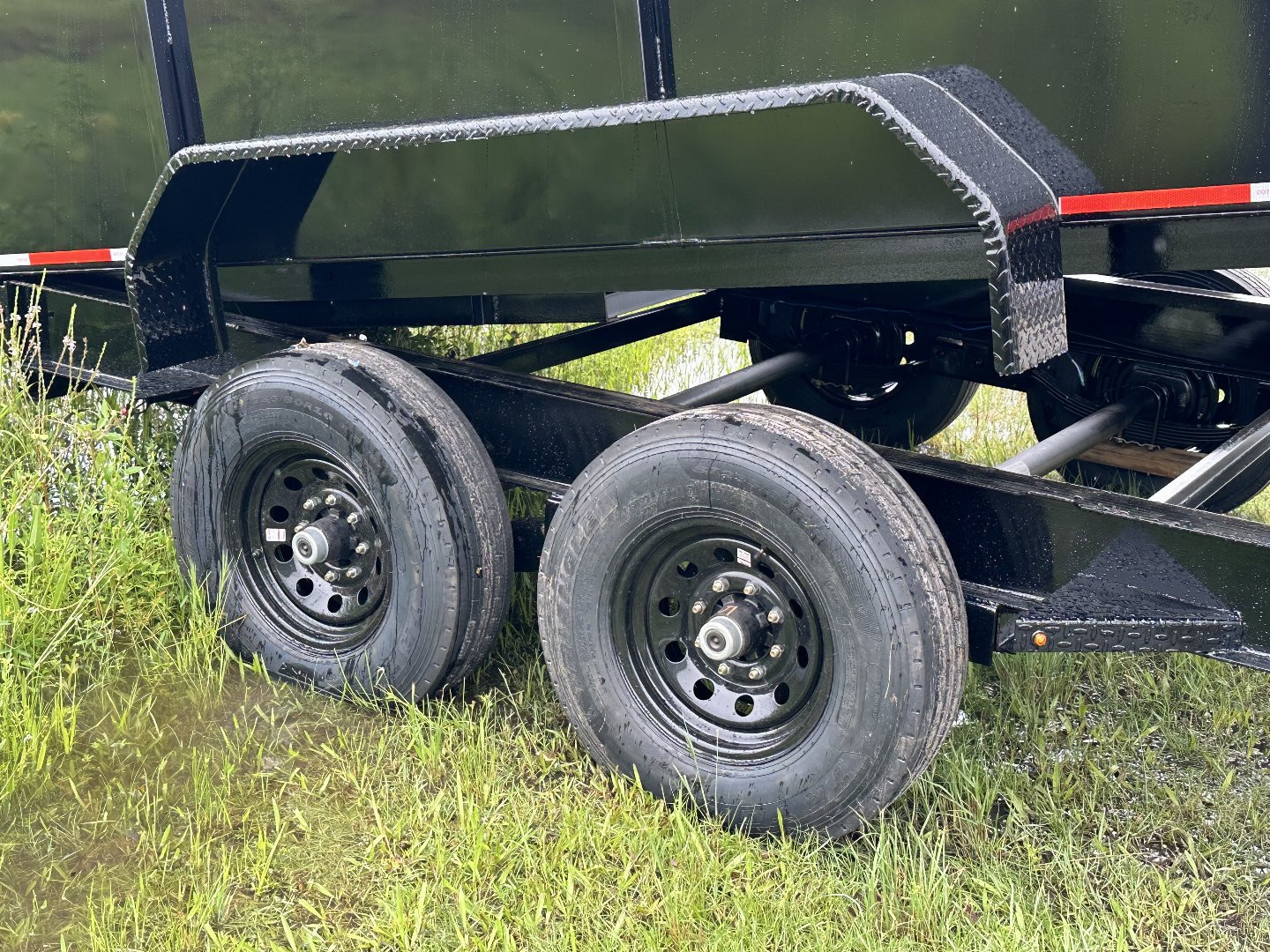 New Caliber Trailer 7x16 14K GVWR 48" I-Beam Dump Trailer