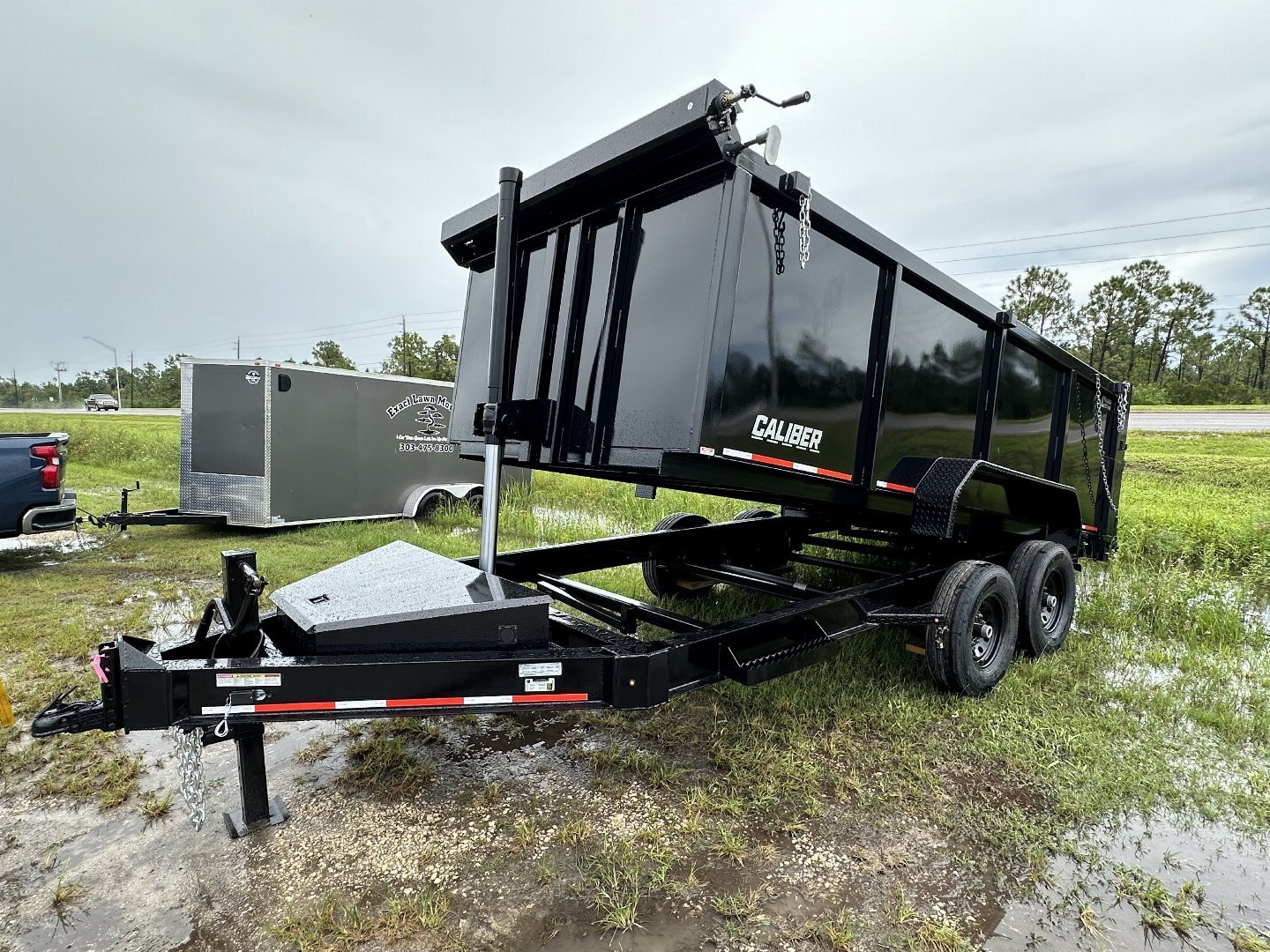 New Caliber Trailer 7x14 14K GVWR 48" I-Beam Dump Trailer