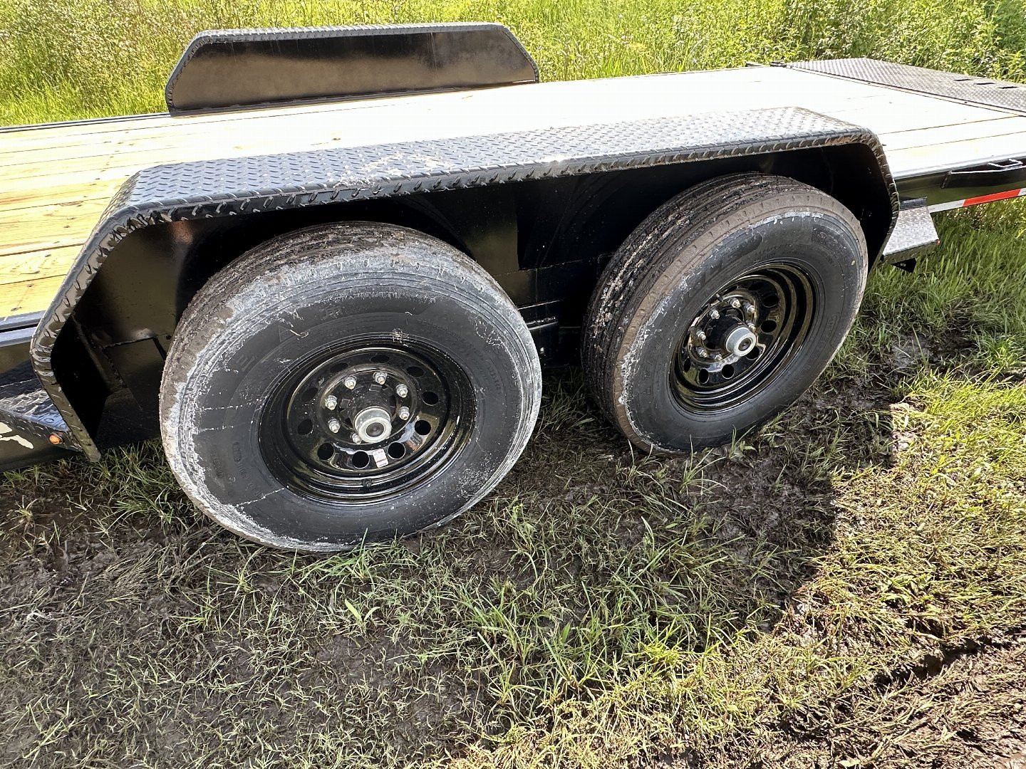 New Caliber Trailer 7x20 14K GVWR Split Tilt Equipment Trailer