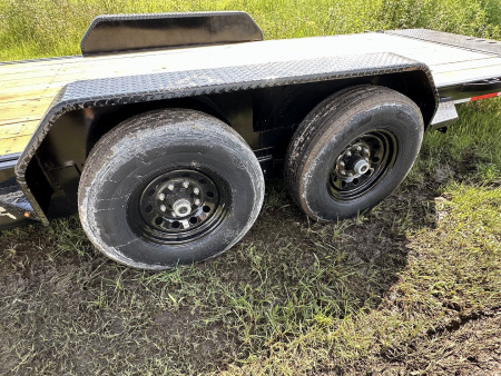 New Caliber Trailer 7x20 14K GVWR Split Tilt Equipment Trailer