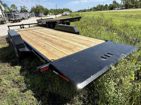 New Caliber Trailer 7x20 14K GVWR Split Tilt Equipment Trailer