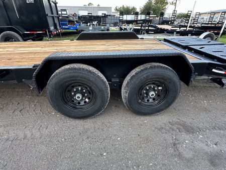 New 2026 Caliber Trailer Mfg 7x24 14K GVWR I-Beam Equipment Trailer