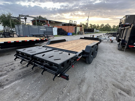 New 2026 Caliber Trailer Mfg 7x24 14K GVWR I-Beam Equipment Trailer