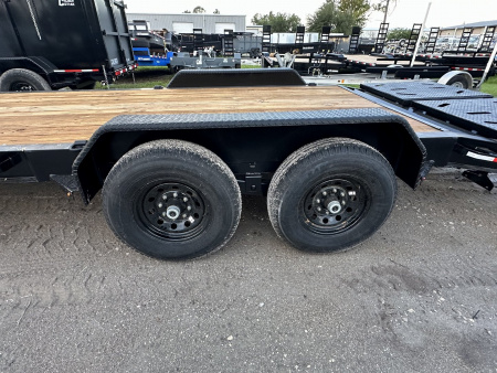 New 2026 Caliber Trailer Mfg 7x20 14K GVWR I-Beam Equipment Trailer