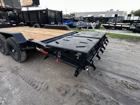 New 2026 Caliber Trailer Mfg 7x20 14K GVWR I-Beam Equipment Trailer
