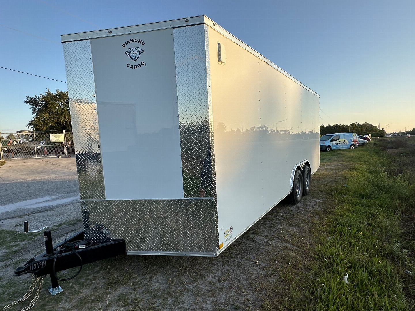 New 2025 DIAMOND CARGO 8 x 18 TA 10K GVWR Cargo / Enclosed Trailer - 7' Interior Height / .080 Poly Core Semi Screwed Siding