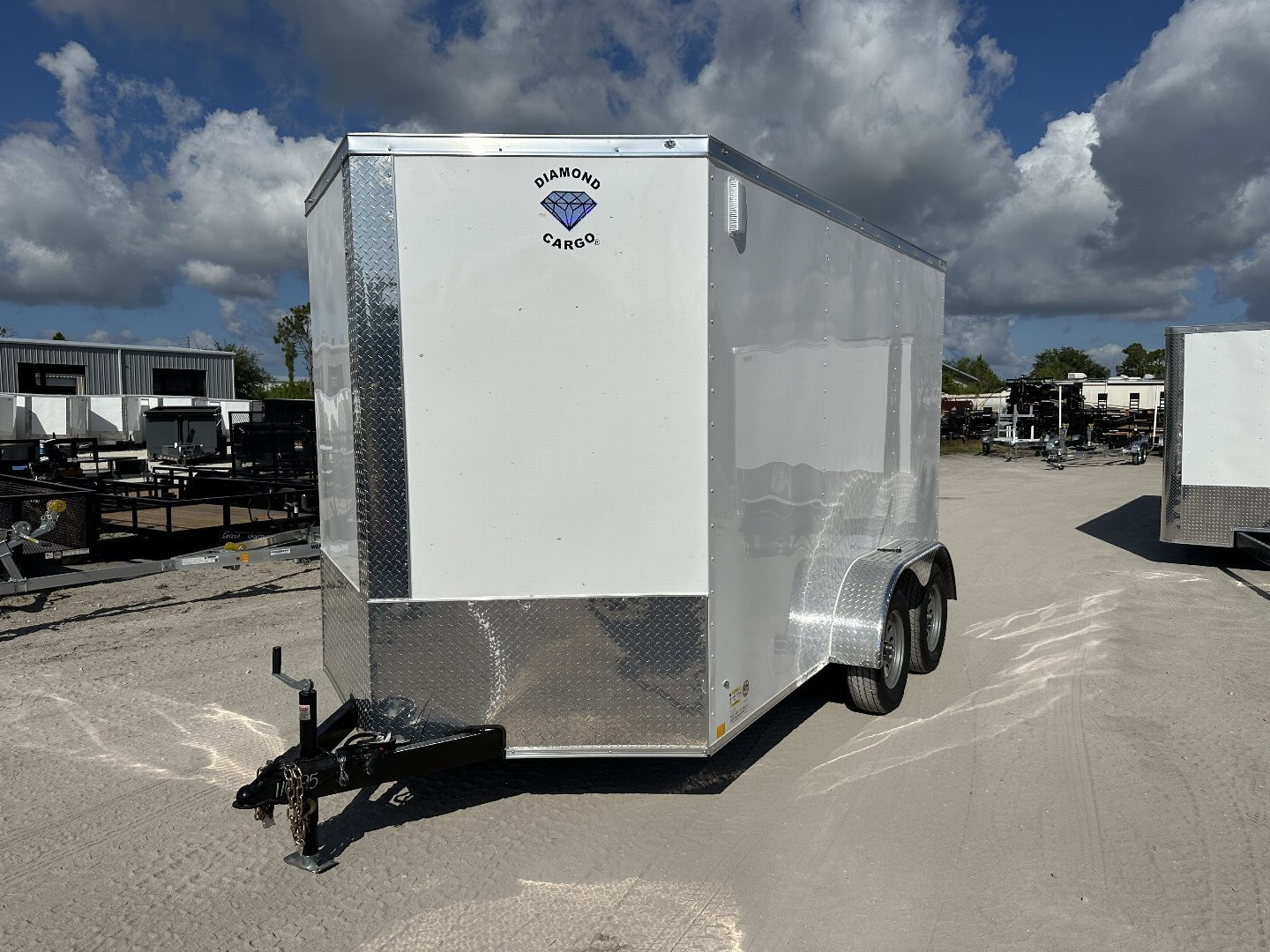 New 2025 DIAMOND CARGO 7 x 16 TA Cargo / Enclosed Trailer - 7' Interior Height / .080 Poly Core - Semi Screwed Siding
