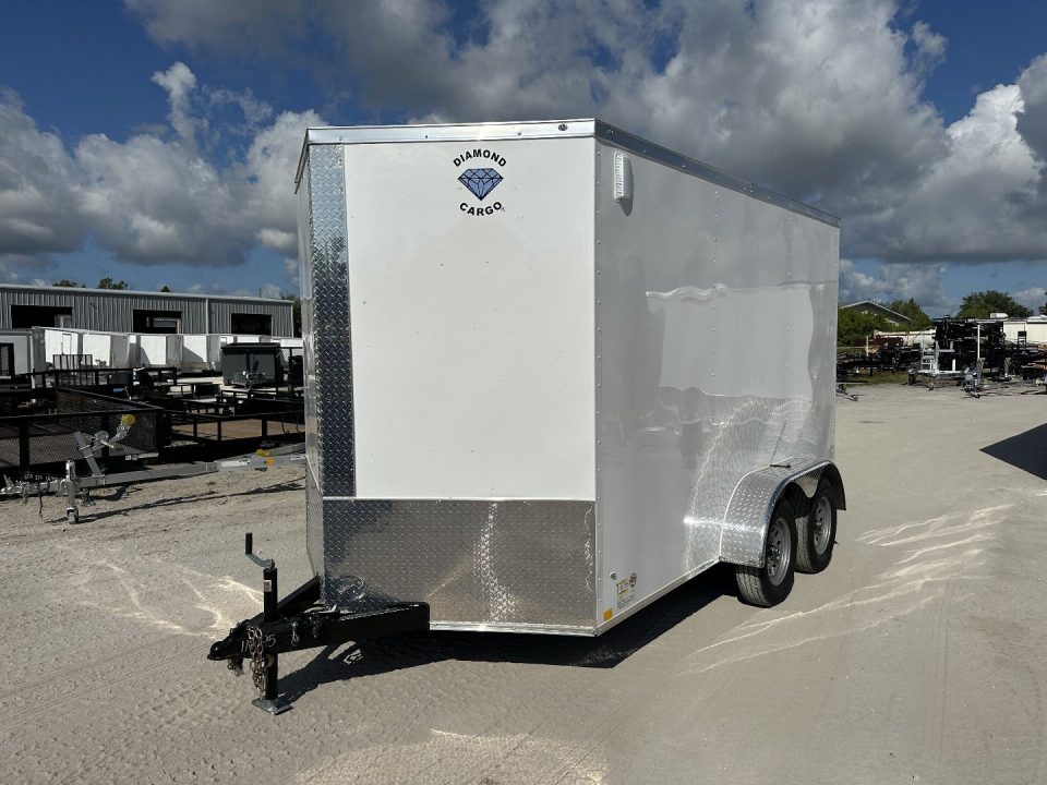 New 2026 DIAMOND CARGO 7 x 14 TA Cargo / Enclosed Trailer- 7' Interior Height / .080 Poly Core - Semi Screwed Siding
