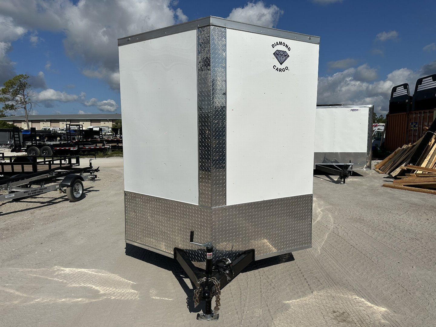 New 2025 DIAMOND CARGO 7 x 14 TA Cargo / Enclosed Trailer- 7' Interior Height / .080 Poly Core - Semi Screwed Siding