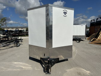 New 2025 DIAMOND CARGO 7 x 14 TA Cargo / Enclosed Trailer- 7' Interior Height / .080 Poly Core - Semi Screwed Siding