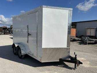 New 2025 DIAMOND CARGO 7 x 14 TA Cargo / Enclosed Trailer- 7' Interior Height / .080 Poly Core - Semi Screwed Siding