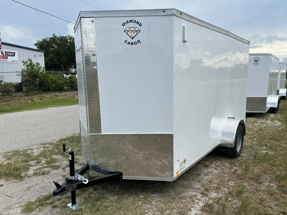 New 2026 DIAMOND CARGO 6 x 12 SA Cargo / Enclosed Trailer- 6'6" Interior Height / .080 Poly Core - Semi Screwed Siding