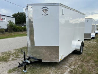 New 2025 DIAMOND CARGO 6 x 12 SA Cargo / Enclosed Trailer- 6'6  Interior Height / .080 Poly Core - Semi Screwed Siding