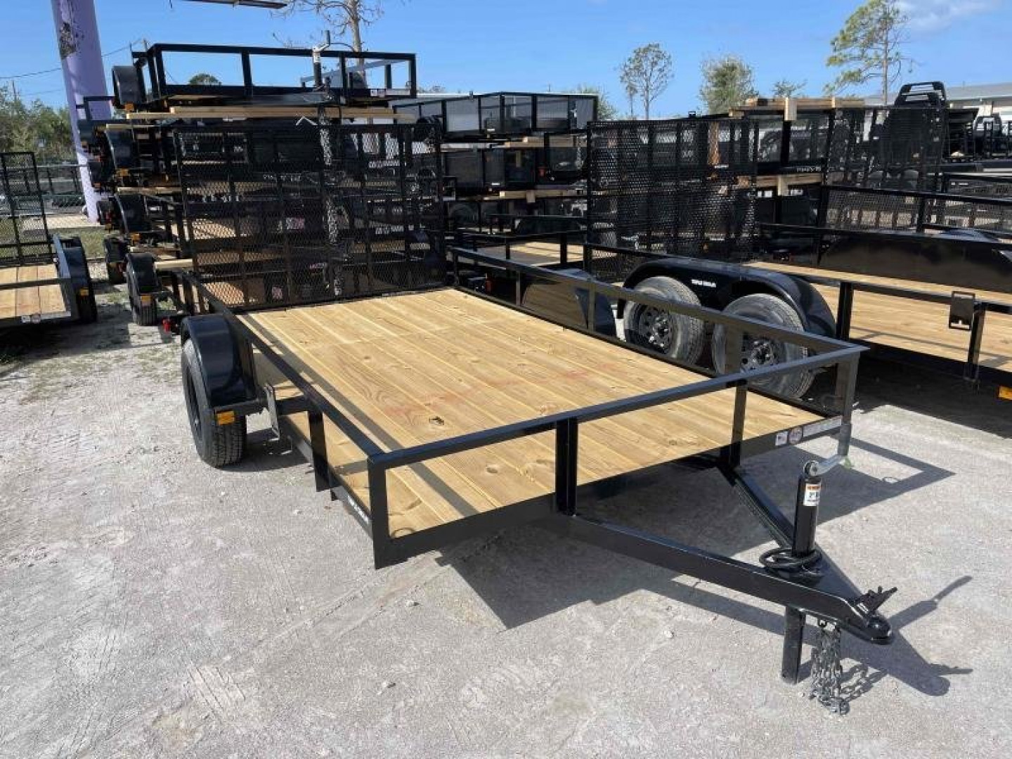 New 2025 TRIPLE CROWN TRAILERS 6' 4" x 14' Utility Trailer