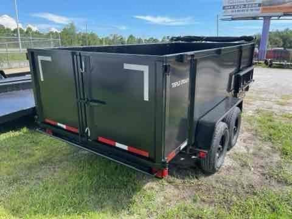 New 2025 TRIPLE CROWN TRAILERS 7' x 16' Heavy Duty 14K Dump Trailer