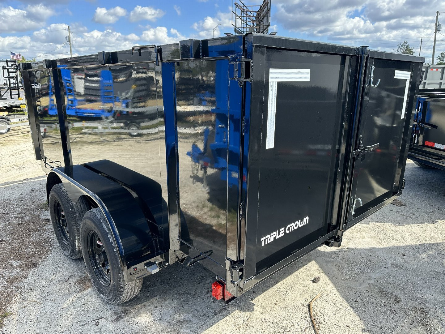 New 2025 TRIPLE CROWN TRAILERS 6' x 12' Heavy Duty 10K Dump Trailer