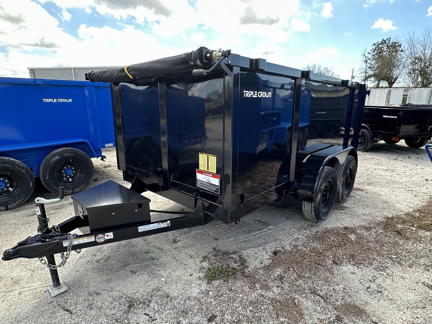 New 2025 TRIPLE CROWN TRAILERS 6' x 12' Heavy Duty 10K Dump Trailer