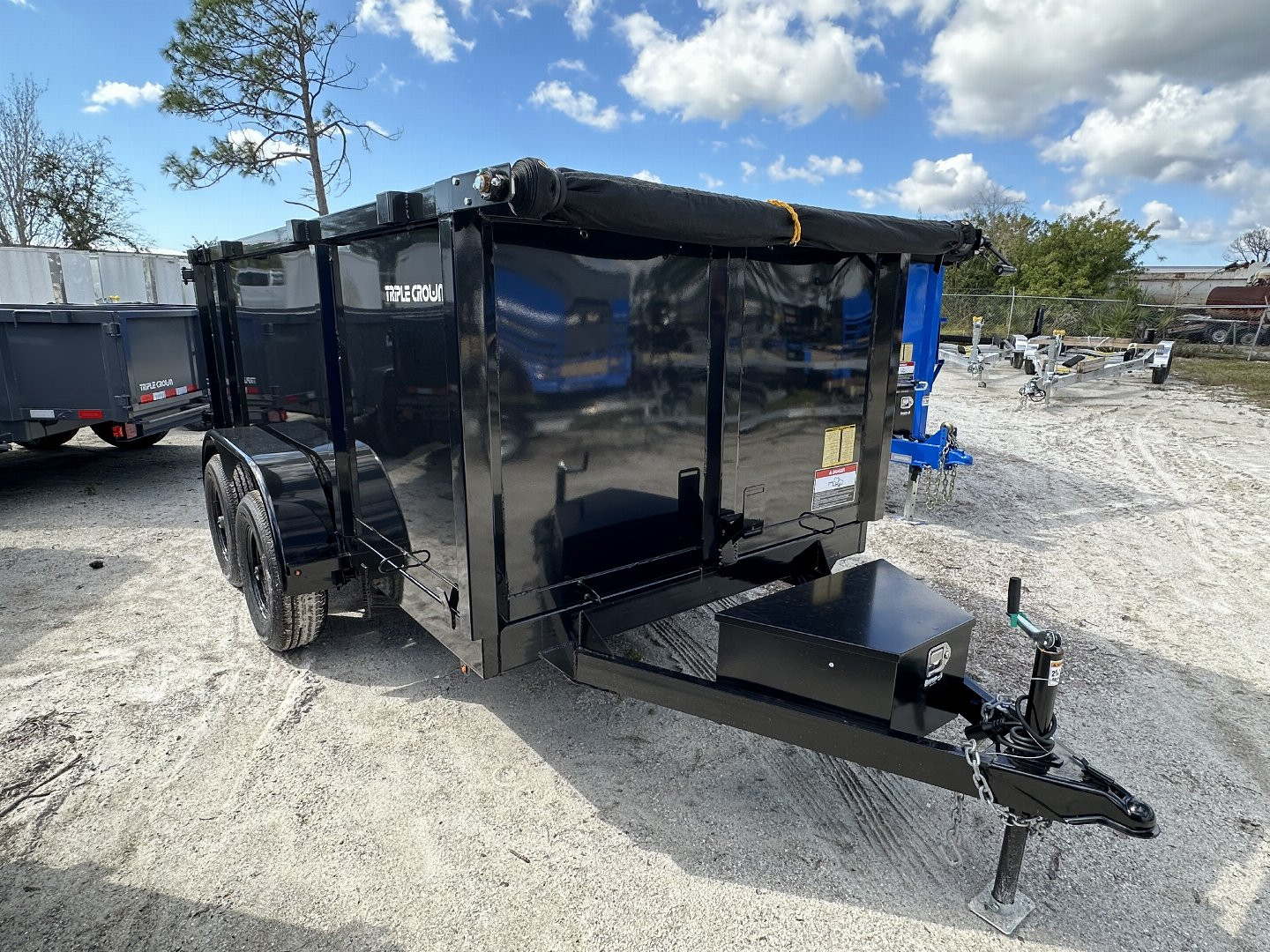 New 2025 TRIPLE CROWN TRAILERS 6' x 12' Heavy Duty 10K Dump Trailer