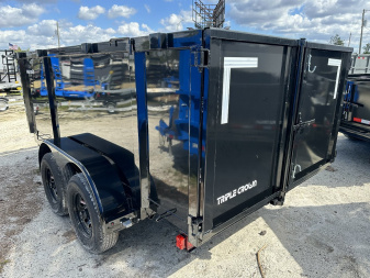 New 2025 TRIPLE CROWN TRAILERS 6' x 12' Heavy Duty 10K Dump Trailer