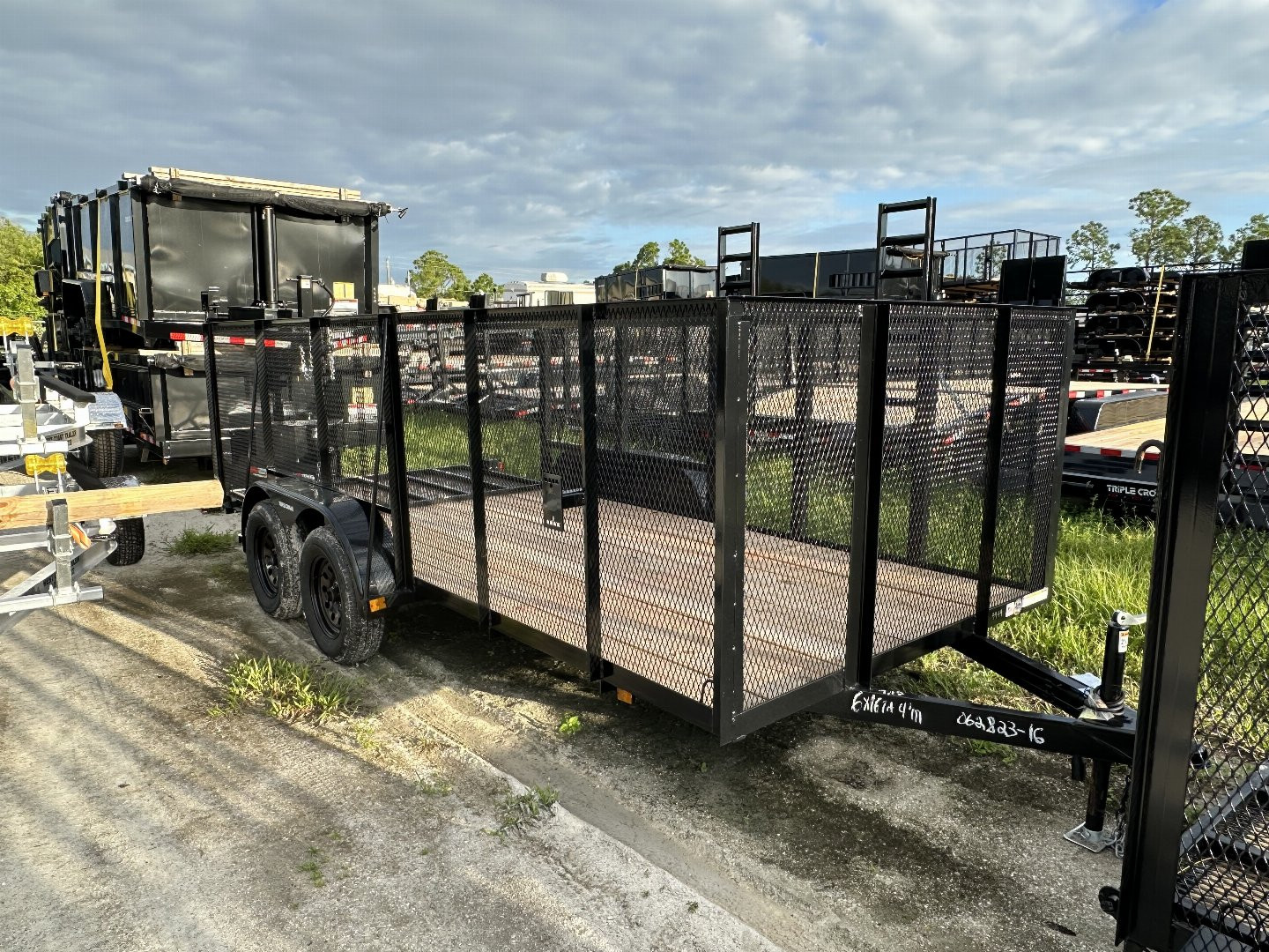 New 2025 TRIPLE CROWN TRAILERS 6'4" x 16' Utility Trailer