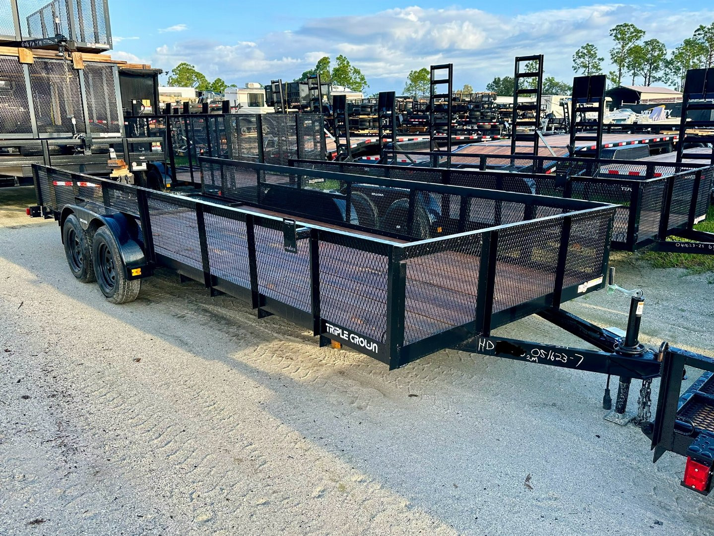New 2025 TRIPLE CROWN TRAILERS 6'4" x 16' Utility Trailer
