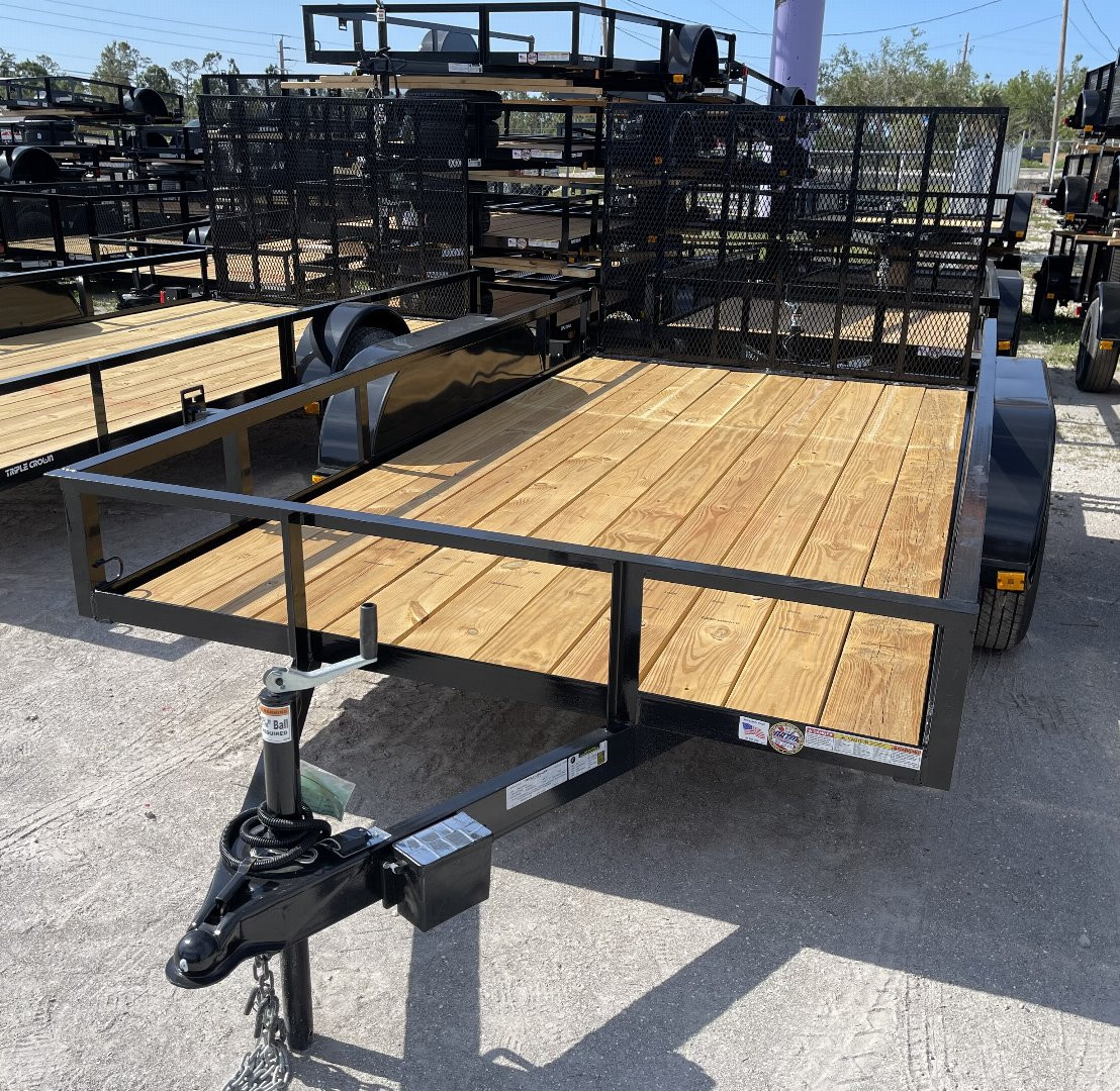 New 2025 TRIPLE CROWN TRAILERS 6'4" x 14' Utility Trailer