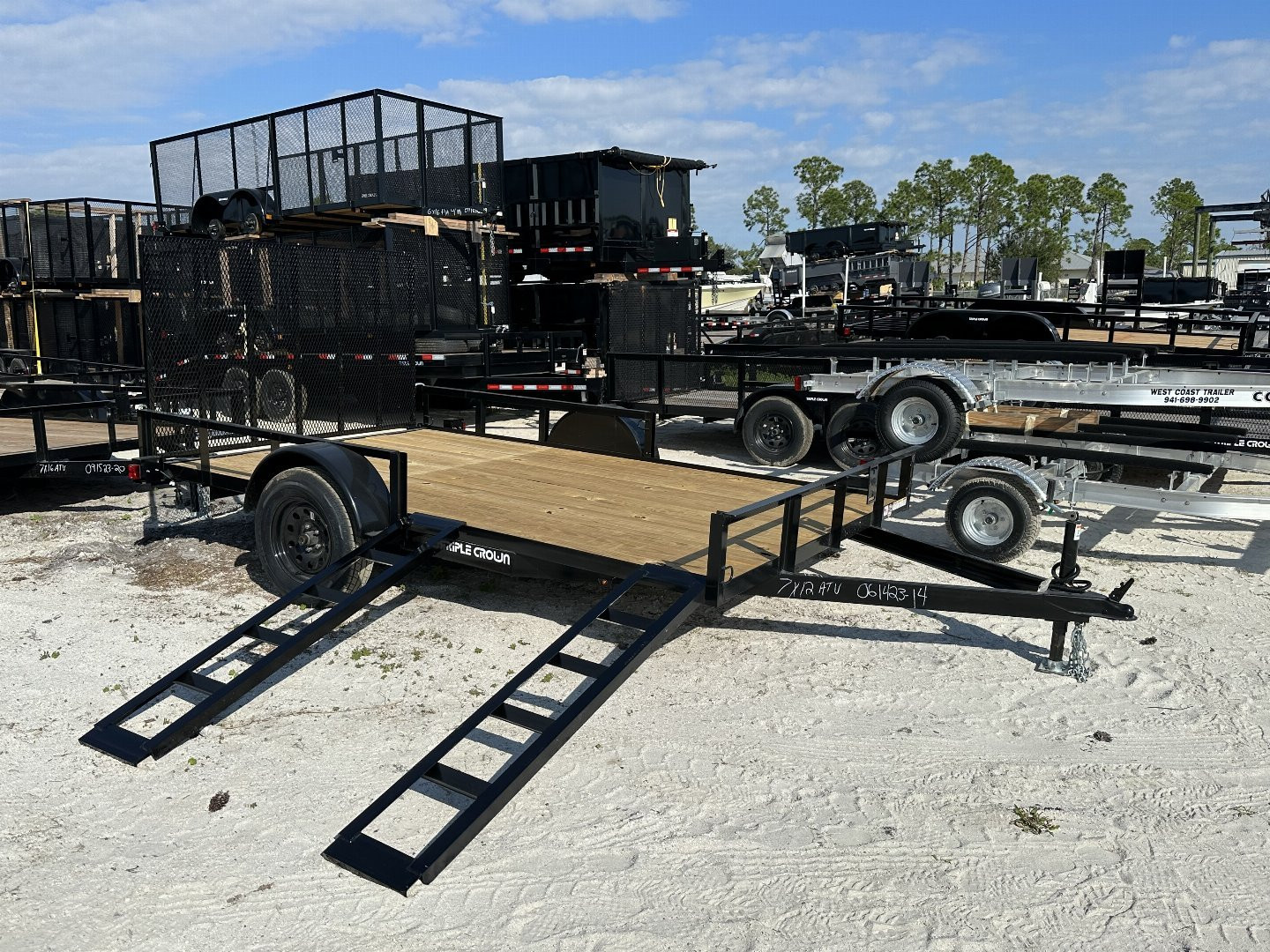 New 2026 TRIPLE CROWN TRAILERS 7' x 12' ATV Trailer