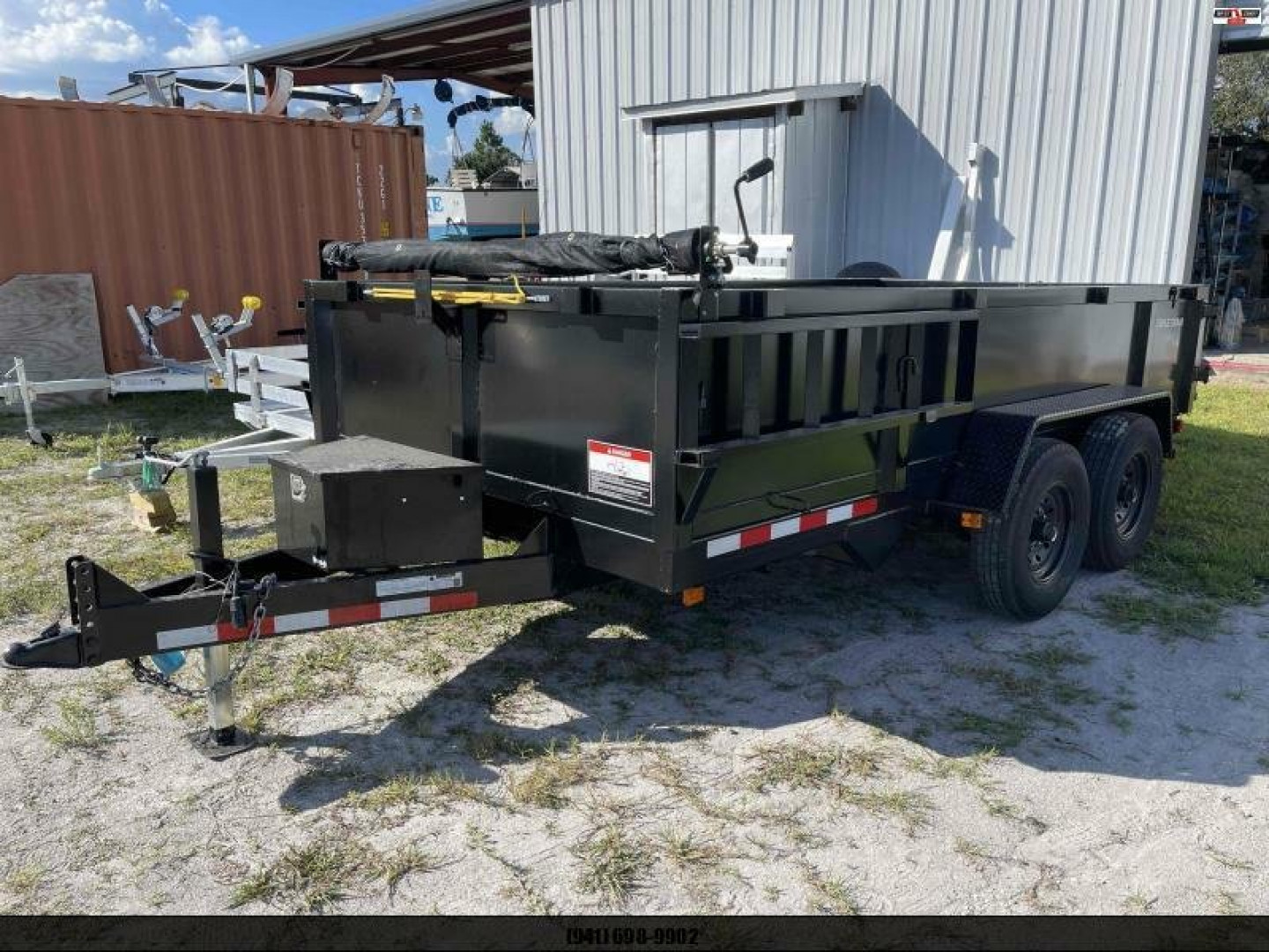 New 2025 TRIPLE CROWN TRAILERS 7' x 14' Heavy Duty 14K Dump Trailer