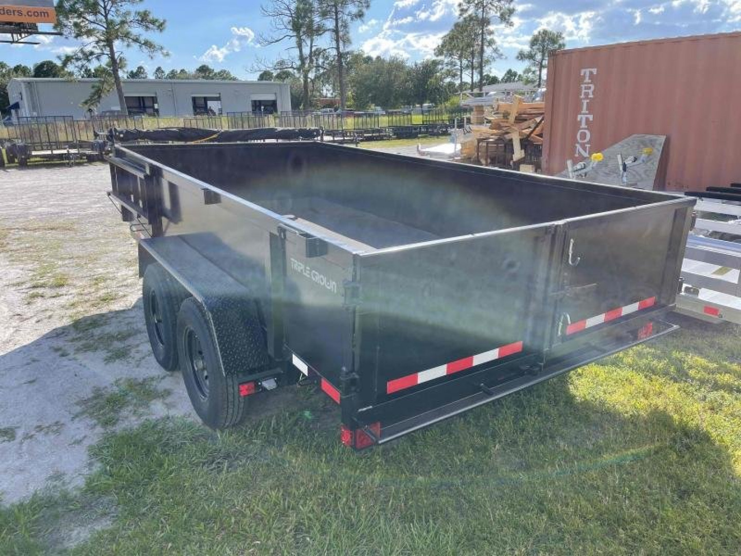 New 2025 TRIPLE CROWN TRAILERS 7' x 14' Heavy Duty 14K Dump Trailer