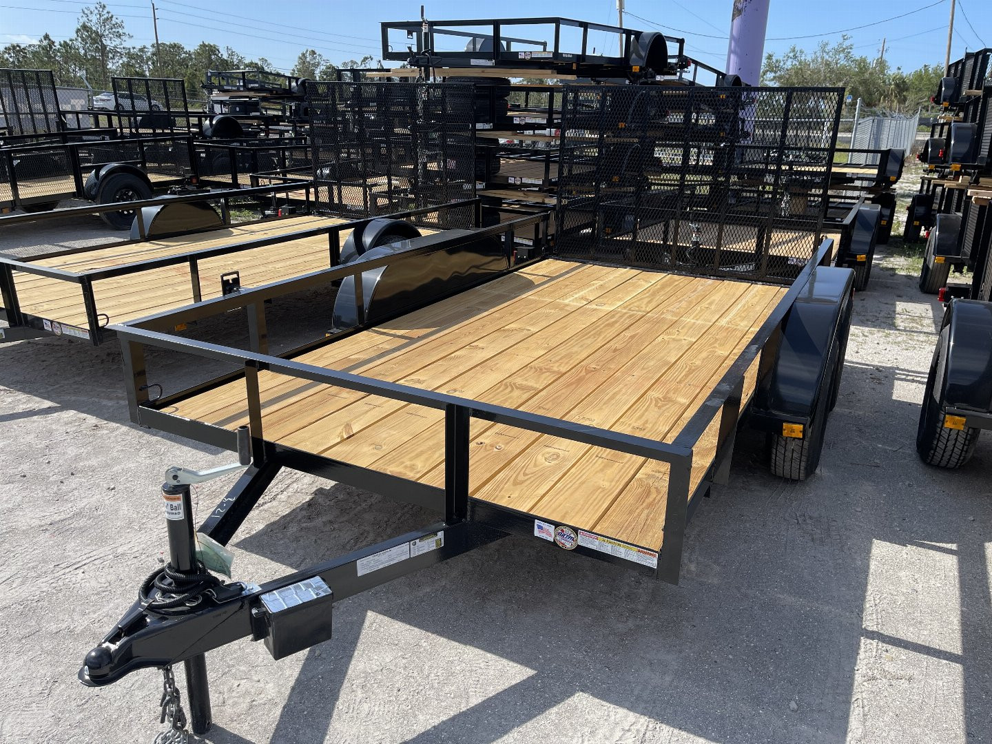 New 2025 TRIPLE CROWN TRAILERS 6'4"x 16' Utility Trailer