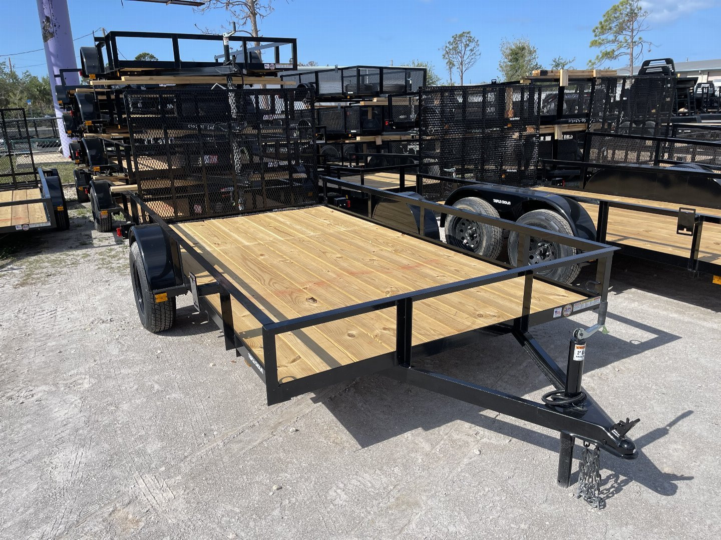 New 2025 TRIPLE CROWN TRAILERS 6'4" x 12' Utility Trailer