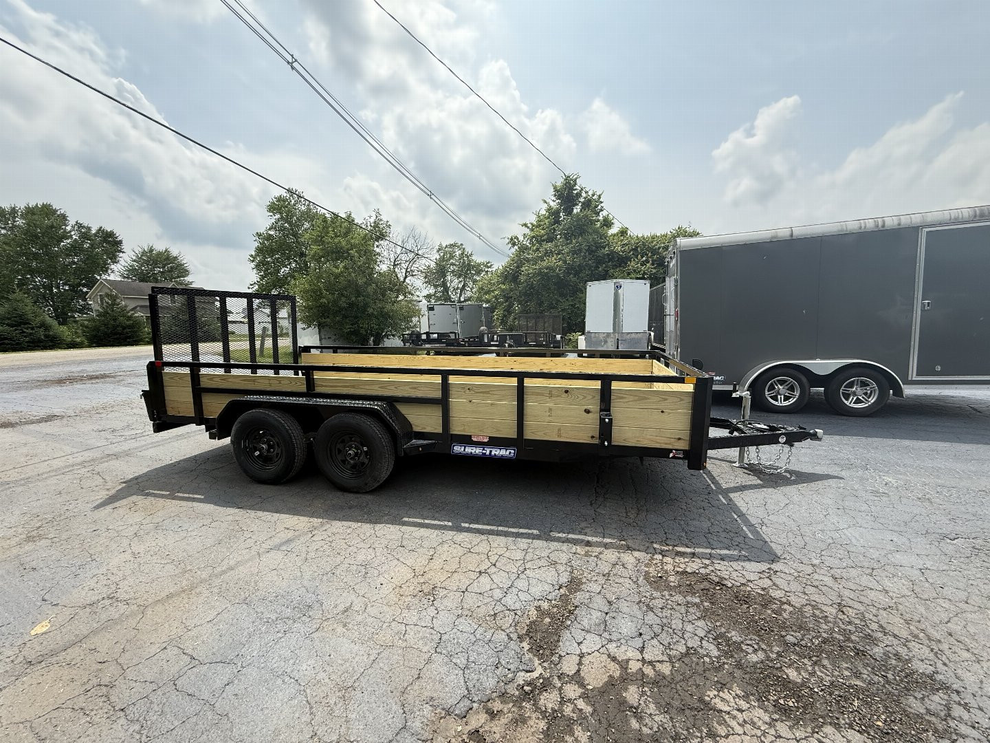 New 2025 Sure-Trac 7X16 3 BOARD 7K Utility Trailer