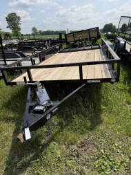 New 2025 Sure-Trac 7X16 7K Landscape Trailer